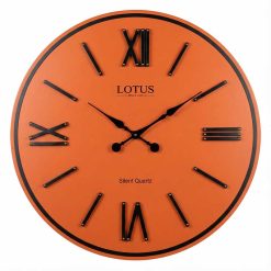 ساعت دیواری چوبی کد WD-1540 رنگ ORANGE