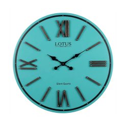 ساعت دیواری چوبی کد WD-1640-BLUE TIFFANY