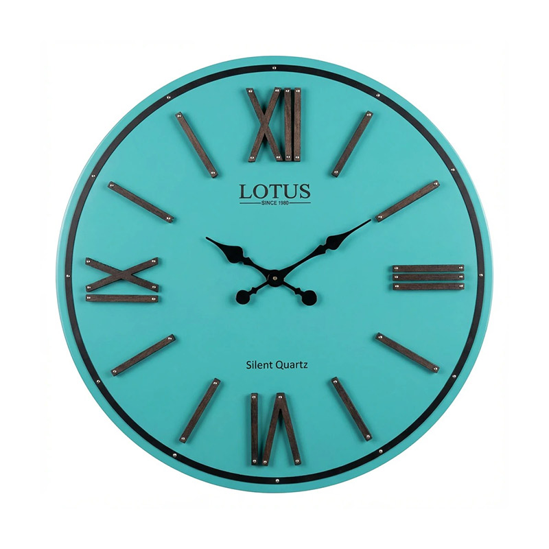ساعت دیواری چوبی کد WD-1640-BLUE TIFFANY