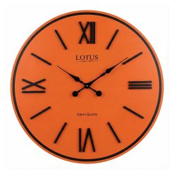 ساعت دیواری چوبی کد WD-1640 رنگ ORANGE