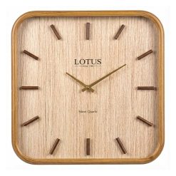 ساعت دیواری چوبی کد WD-2324 رنگ BR/WAL-B