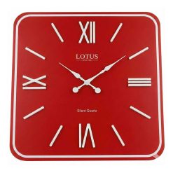 ساعت دیواری چوبی کد WD-2637 رنگ RED