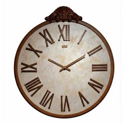 ساعت دیواری چوبی کد WD-1536 رنگ BR/ROMAN